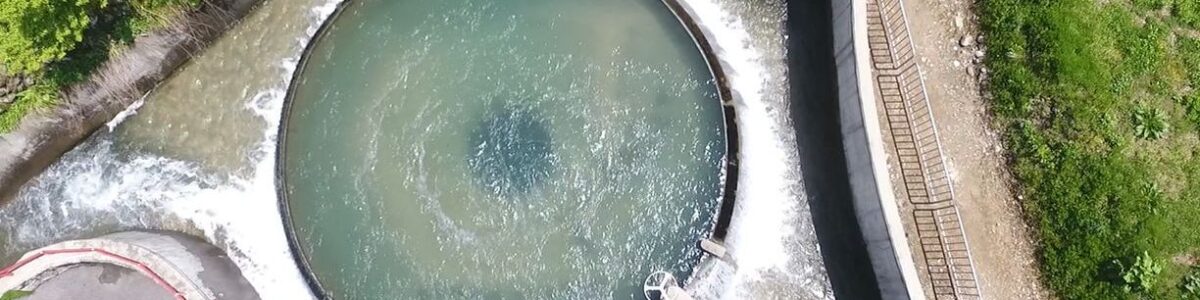 東山円筒分水工：魚津市土地改良区