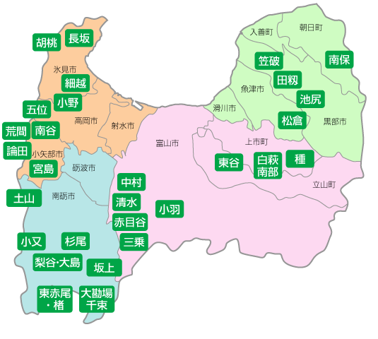 保全活動地区紹介MAP
